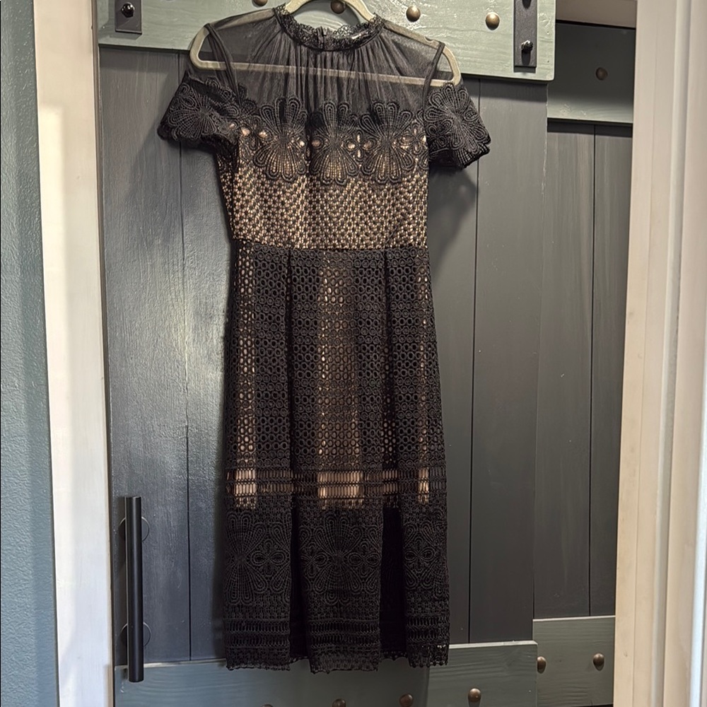 Elegant Black Lace Dress